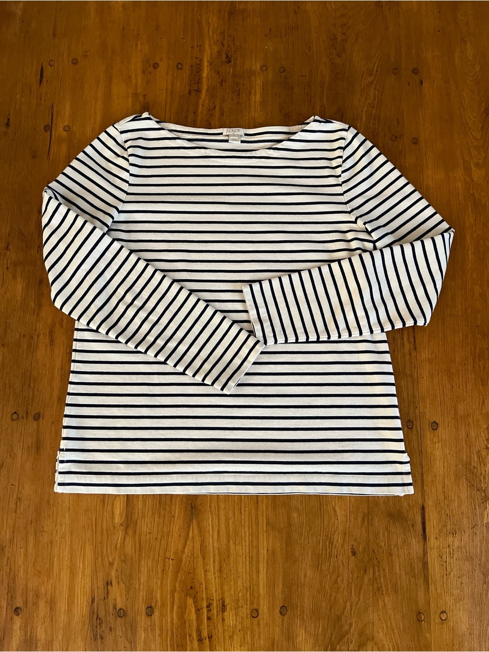 J. Crew Breton Style Strip Jersey Tee - Picture 4 of 9